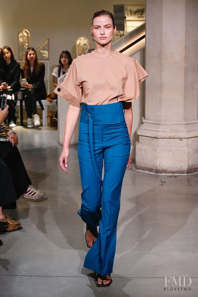 Simone Doreleijers featured in  the Eudon Choi fashion show for Spring/Summer 2019