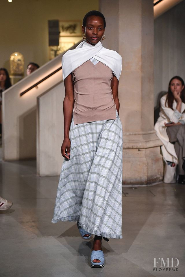 Natasha Luwedde featured in  the Eudon Choi fashion show for Spring/Summer 2019