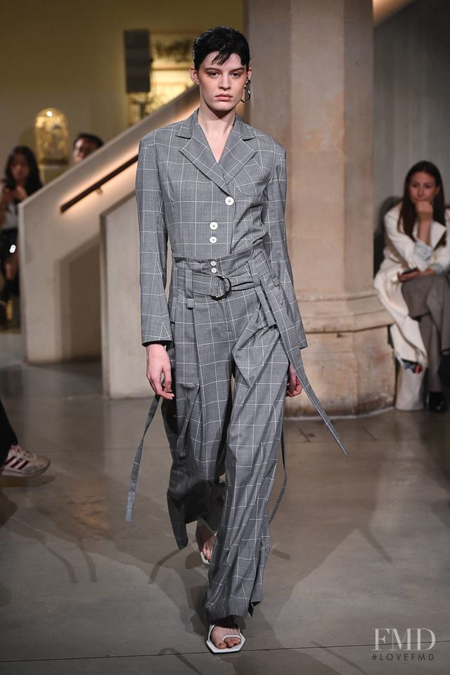 Hannah Elyse featured in  the Eudon Choi fashion show for Spring/Summer 2019