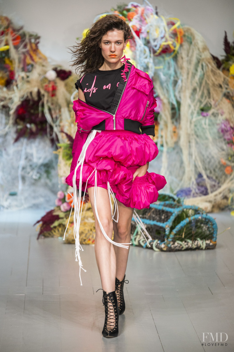 Emilli Cestari featured in  the Fyodor Golan fashion show for Spring/Summer 2019