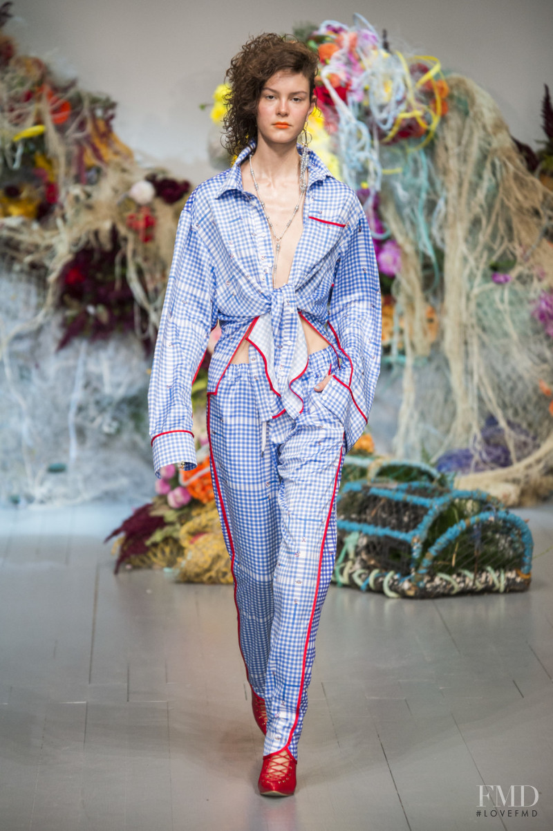 Irina Shnitman featured in  the Fyodor Golan fashion show for Spring/Summer 2019