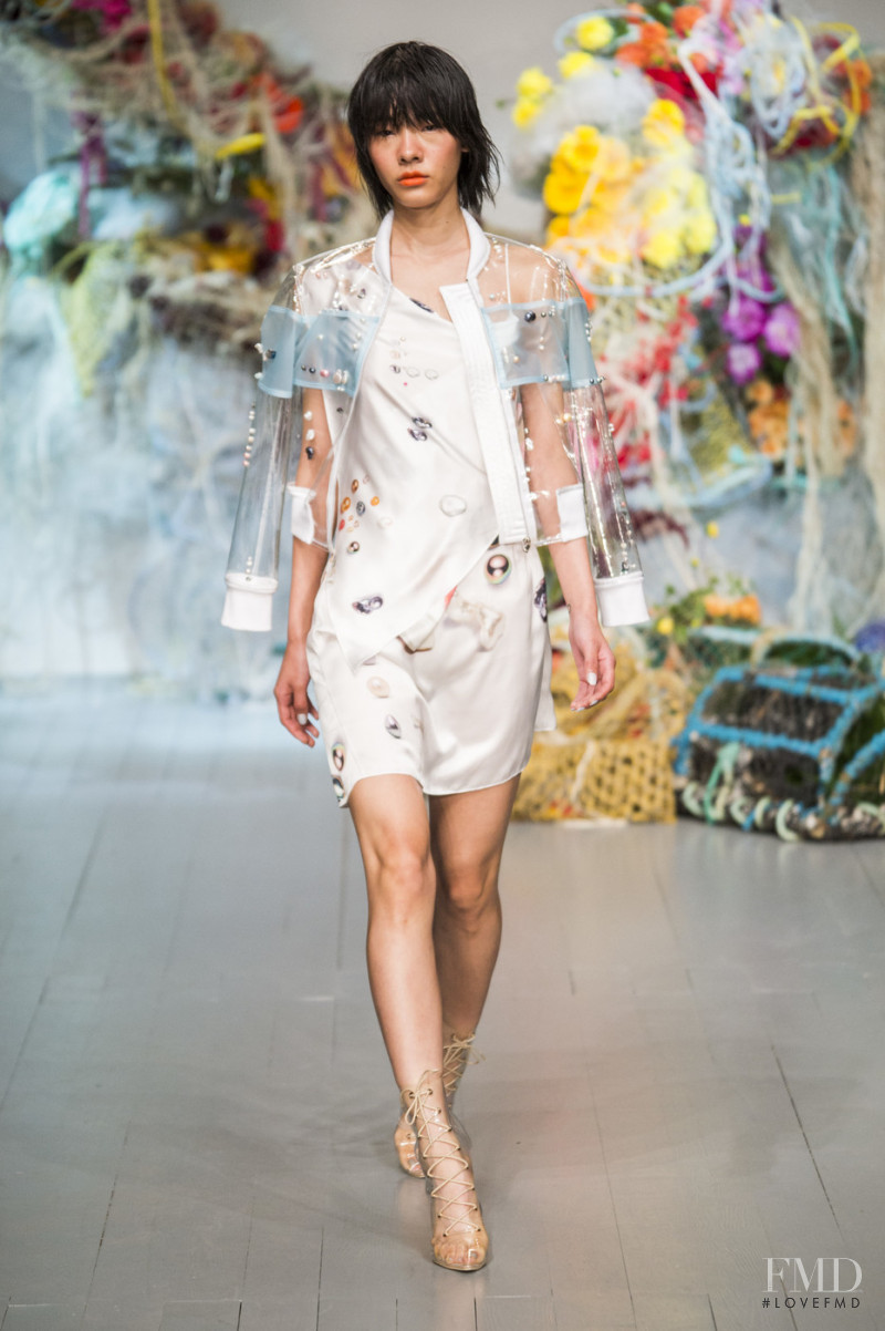 Rui Nan Dong featured in  the Fyodor Golan fashion show for Spring/Summer 2019