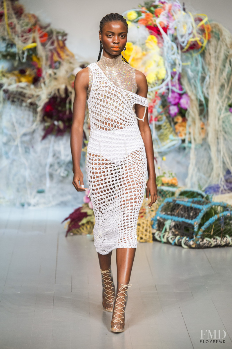 Olamide Ogundele featured in  the Fyodor Golan fashion show for Spring/Summer 2019