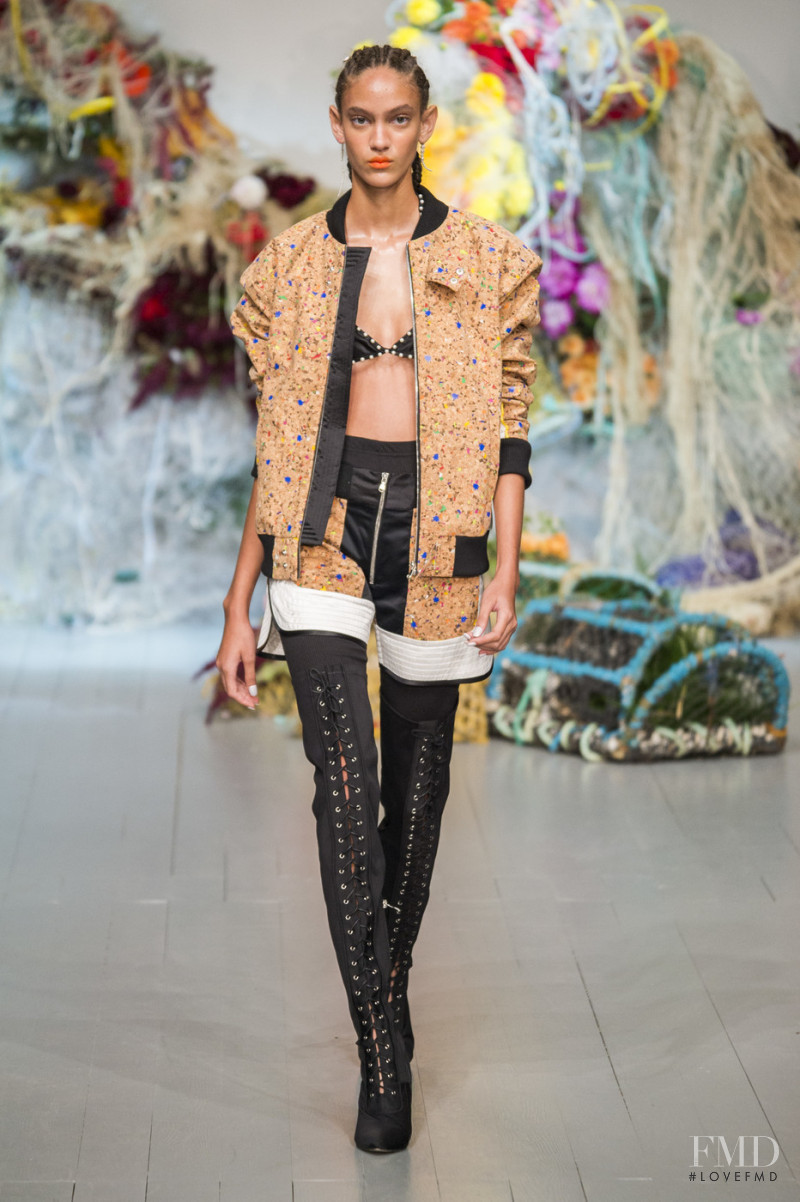 Nayeli Figueroa featured in  the Fyodor Golan fashion show for Spring/Summer 2019