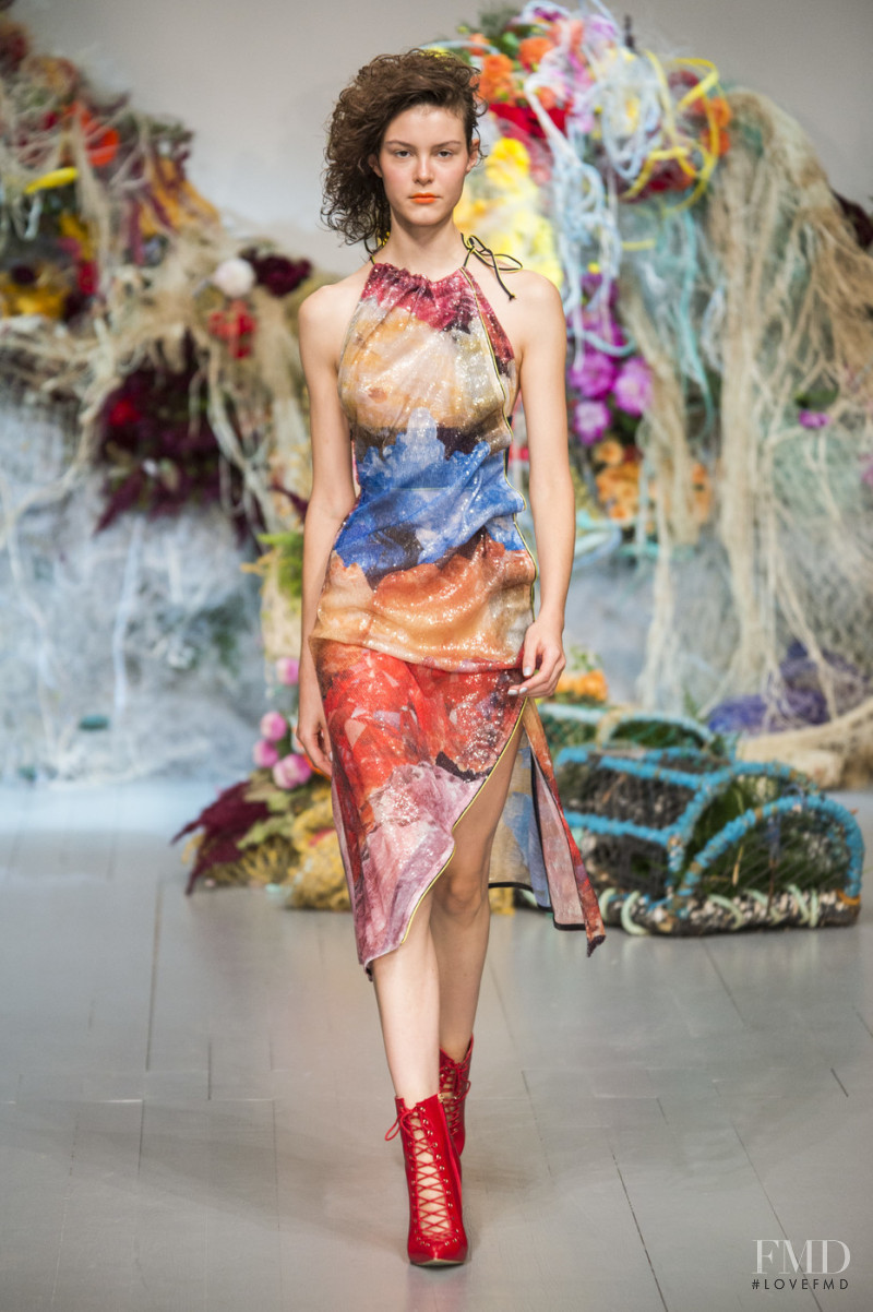 Irina Shnitman featured in  the Fyodor Golan fashion show for Spring/Summer 2019