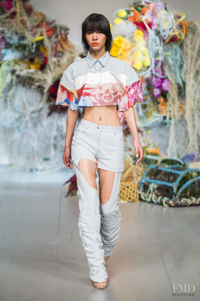Rui Nan Dong featured in  the Fyodor Golan fashion show for Spring/Summer 2019