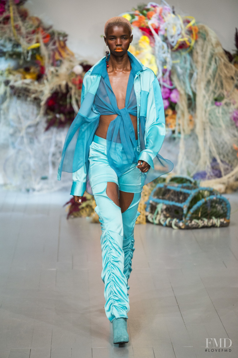 Akiima Ajak featured in  the Fyodor Golan fashion show for Spring/Summer 2019