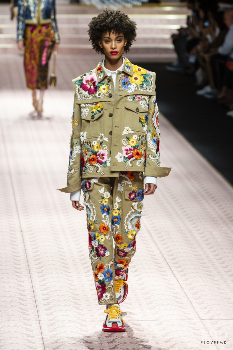 Samile Bermannelli featured in  the Dolce & Gabbana fashion show for Spring/Summer 2019