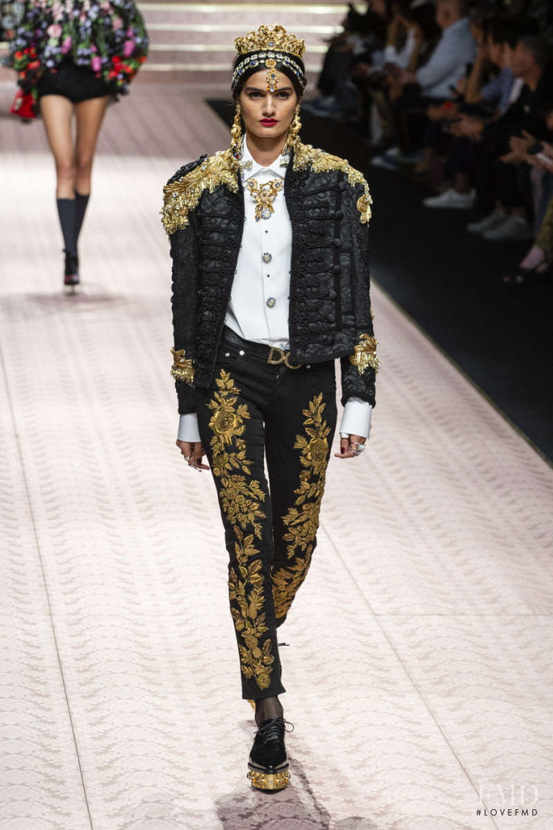 Dipti Sharma featured in  the Dolce & Gabbana fashion show for Spring/Summer 2019