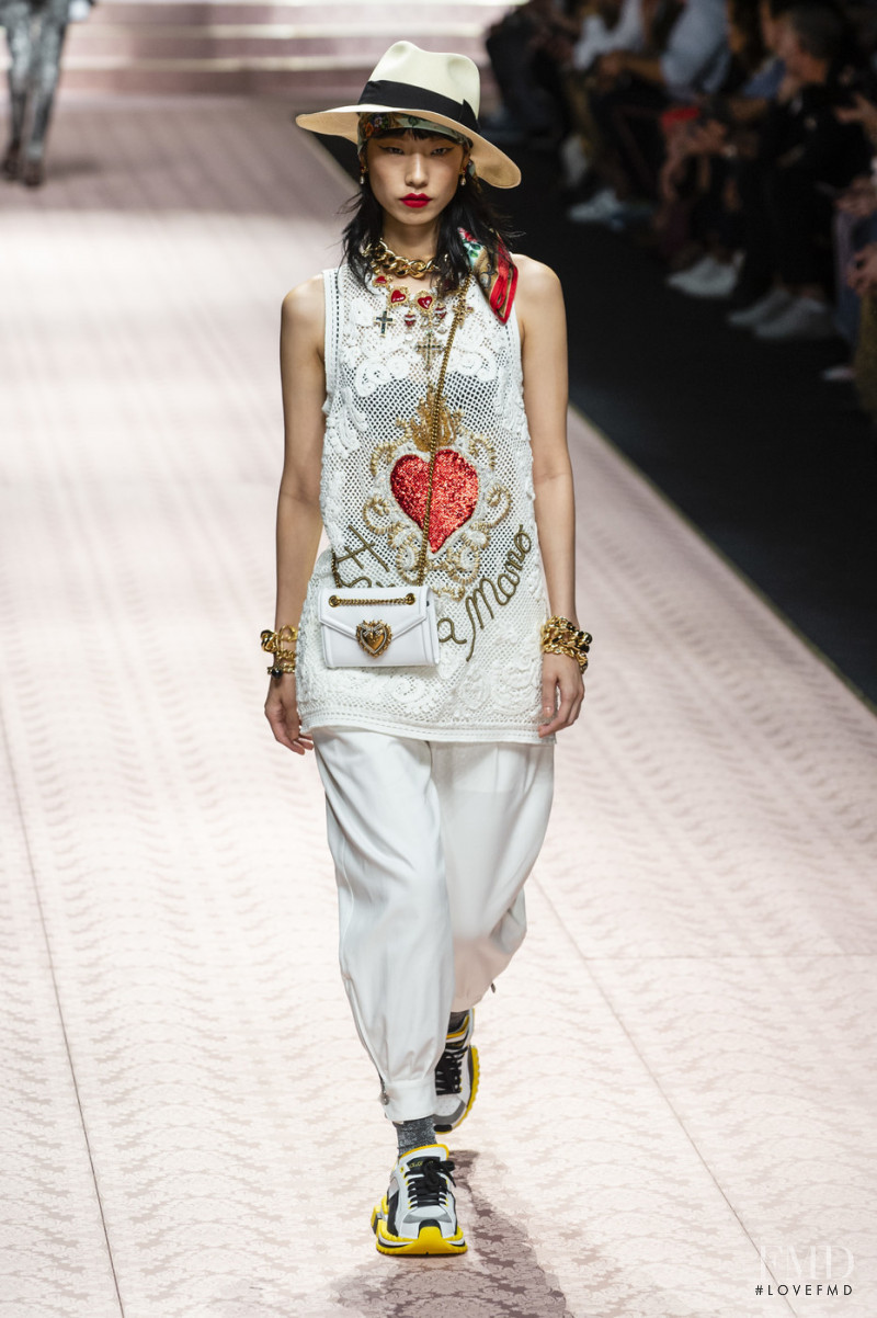 Heejung Park featured in  the Dolce & Gabbana fashion show for Spring/Summer 2019