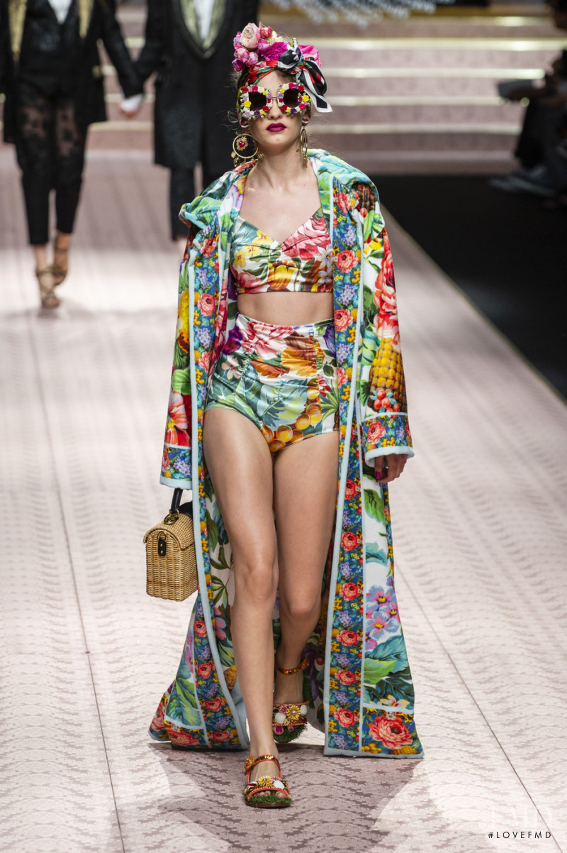 Ansolet Rossouw featured in  the Dolce & Gabbana fashion show for Spring/Summer 2019