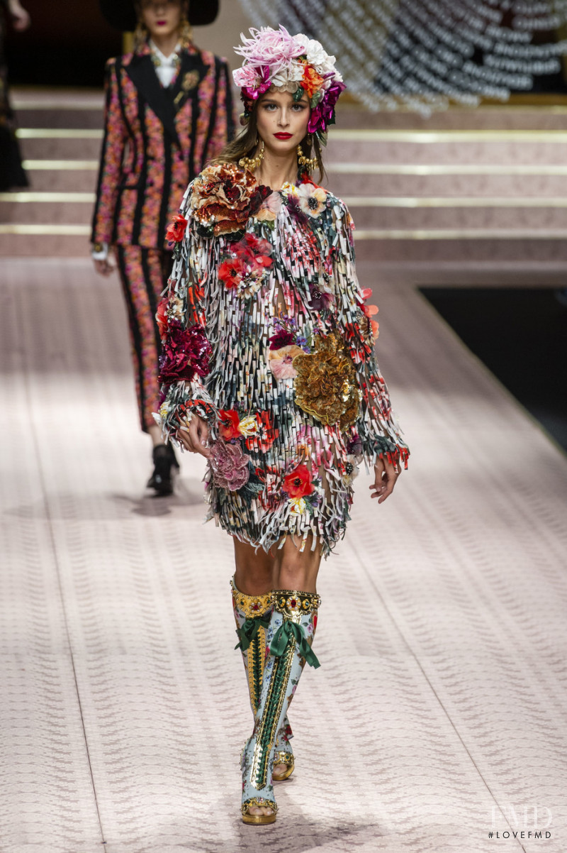 Chiara Corridori featured in  the Dolce & Gabbana fashion show for Spring/Summer 2019