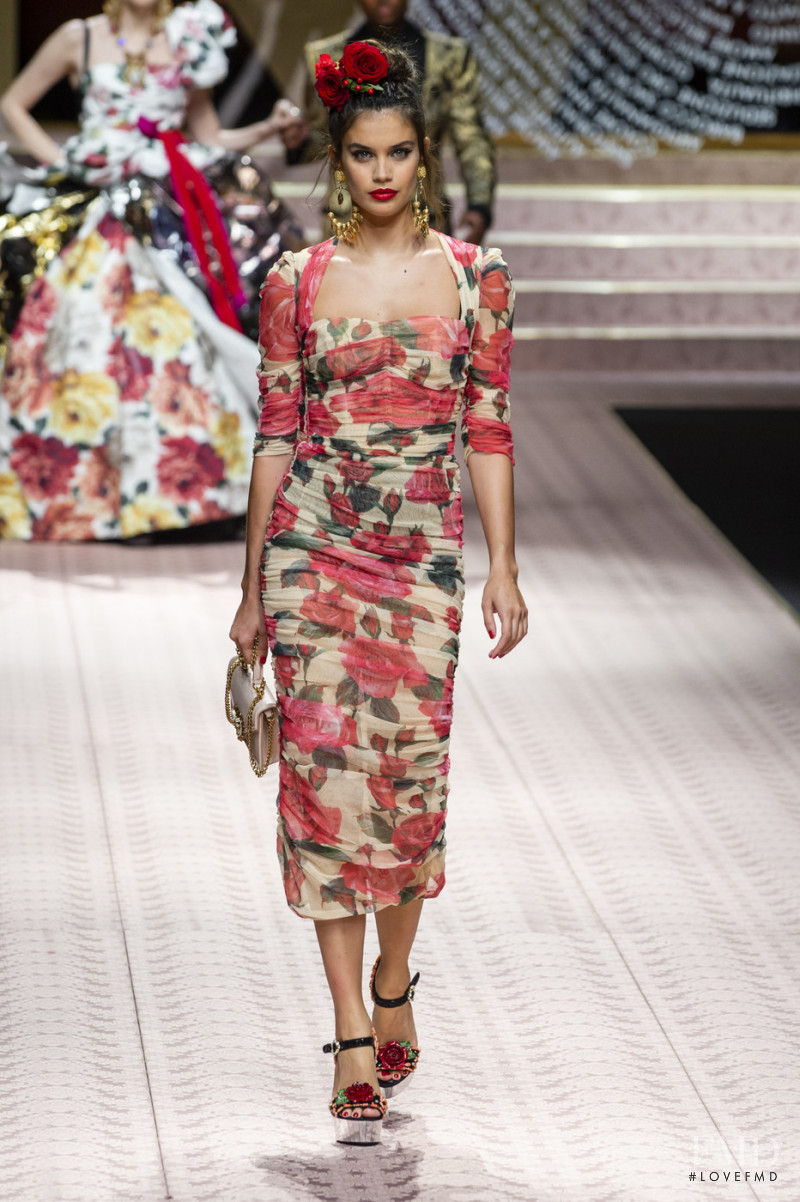 Sara Sampaio featured in  the Dolce & Gabbana fashion show for Spring/Summer 2019