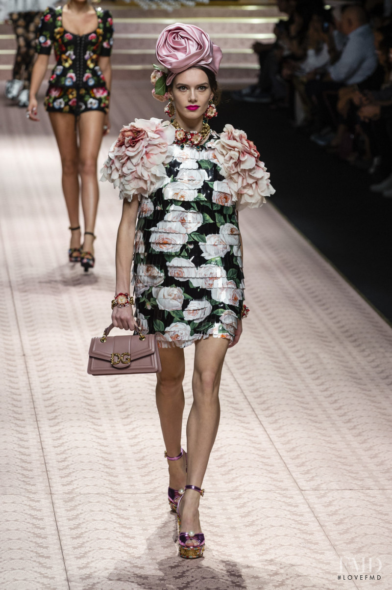 Jasmine Dwyer featured in  the Dolce & Gabbana fashion show for Spring/Summer 2019