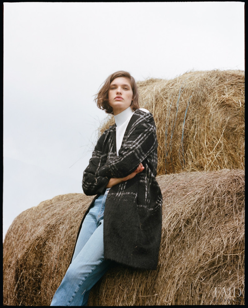 Julia van Os featured in  the Saks Fifth Avenue advertisement for Fall 2018