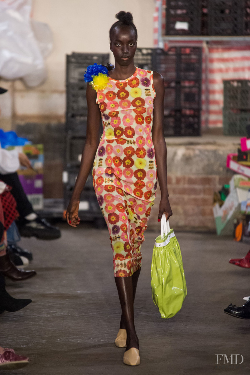 Niko Riam featured in  the Molly Goddard fashion show for Spring/Summer 2019
