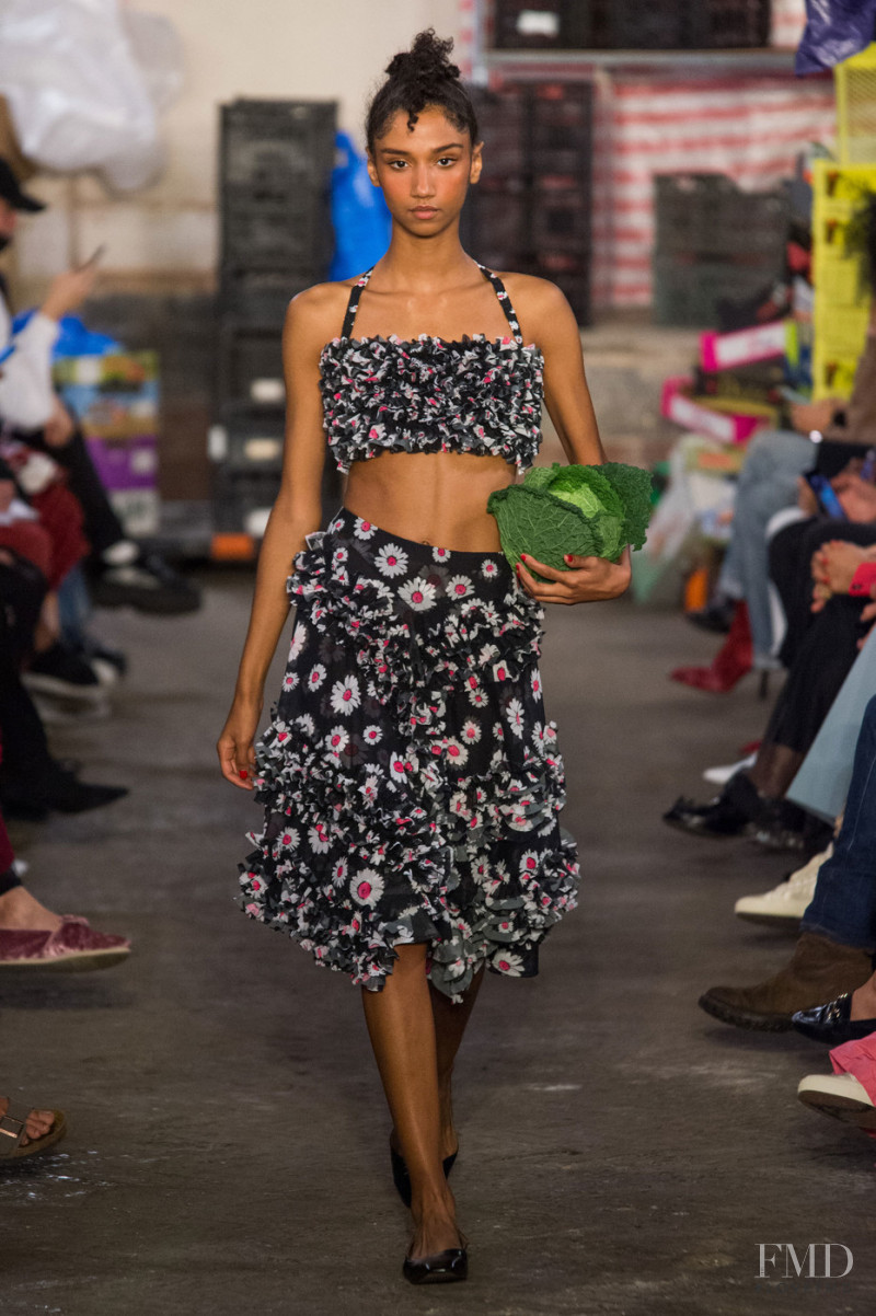 Aiden Curtiss featured in  the Molly Goddard fashion show for Spring/Summer 2019