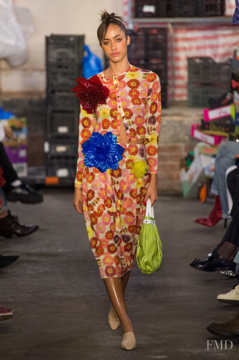 Alanna Arrington featured in  the Molly Goddard fashion show for Spring/Summer 2019