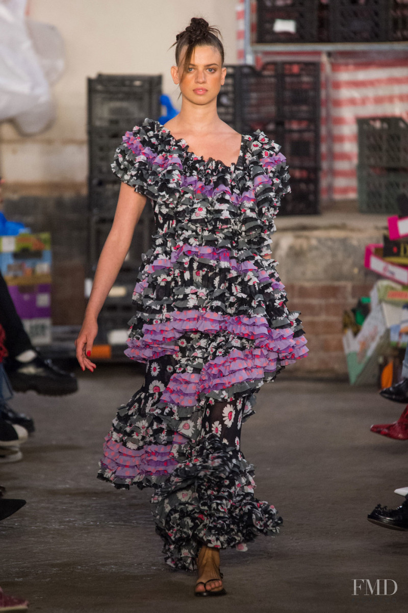 Lily McMenamy featured in  the Molly Goddard fashion show for Spring/Summer 2019