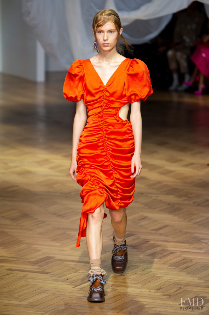 Yeva Podurian featured in  the Preen by Thornton Bregazzi fashion show for Spring/Summer 2019
