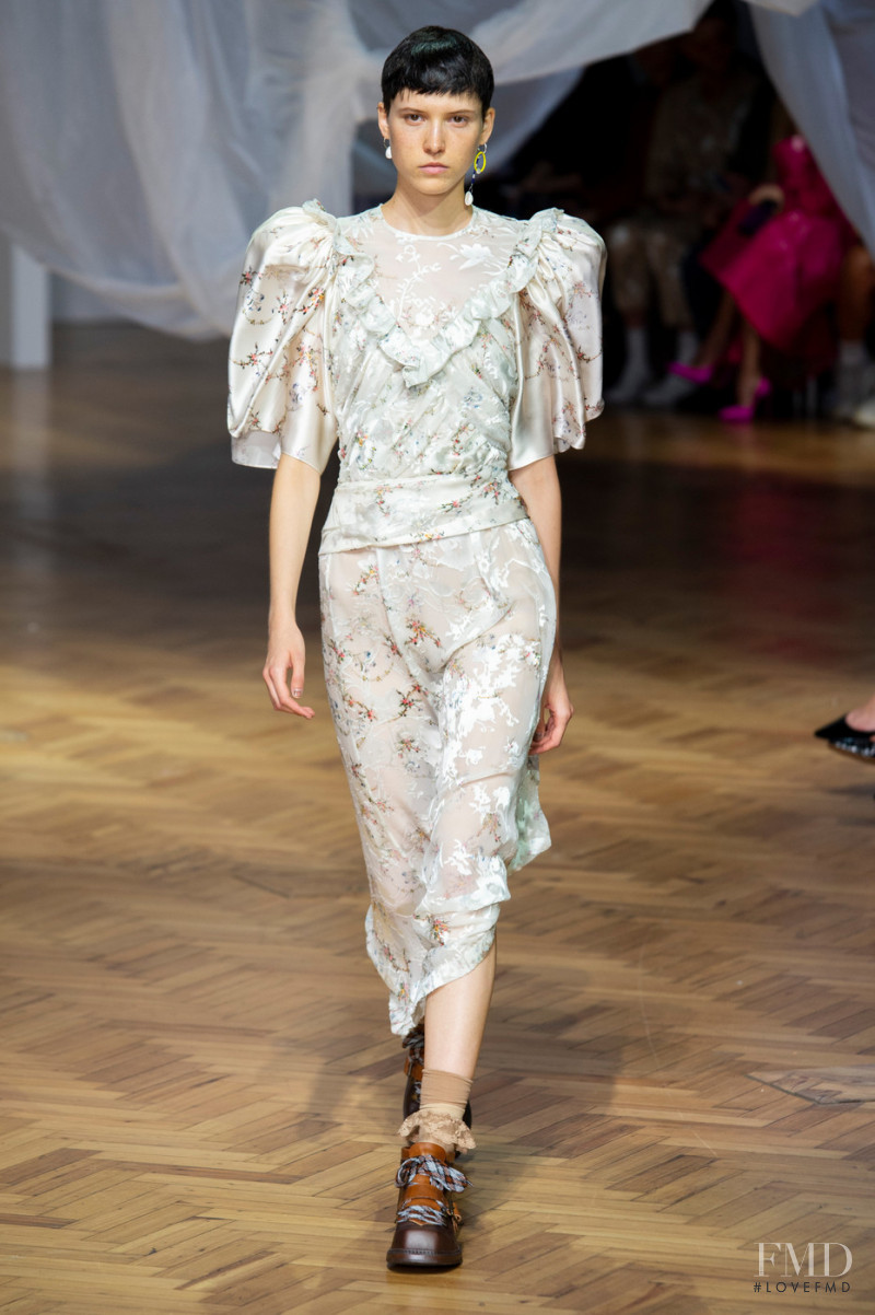 Sara Soric featured in  the Preen by Thornton Bregazzi fashion show for Spring/Summer 2019