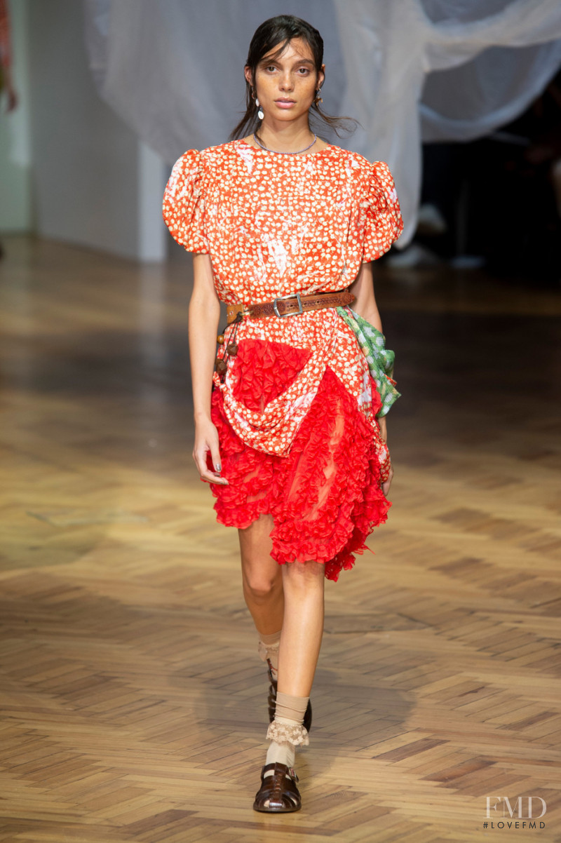 Charlee Fraser featured in  the Preen by Thornton Bregazzi fashion show for Spring/Summer 2019
