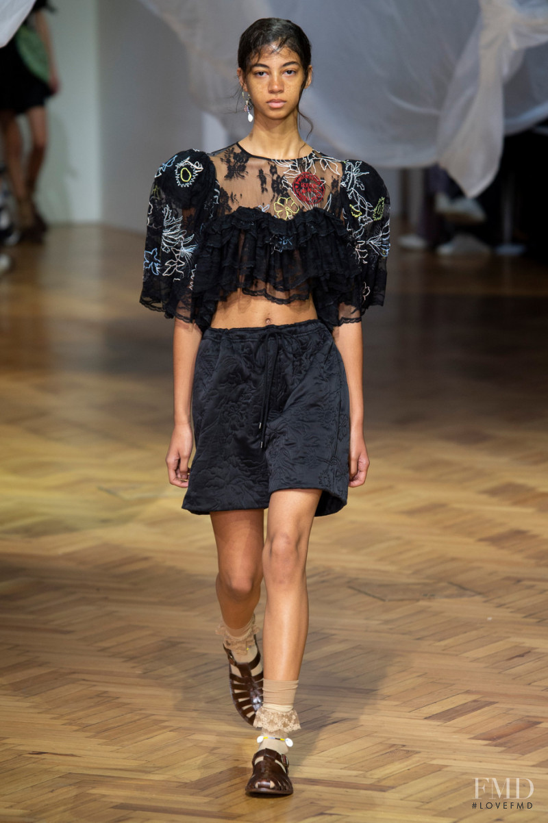 Rocio Marconi featured in  the Preen by Thornton Bregazzi fashion show for Spring/Summer 2019