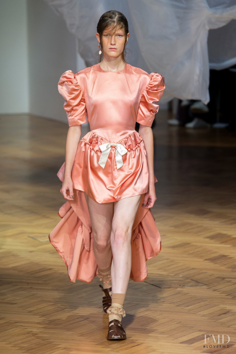 Tessa Bruinsma featured in  the Preen by Thornton Bregazzi fashion show for Spring/Summer 2019