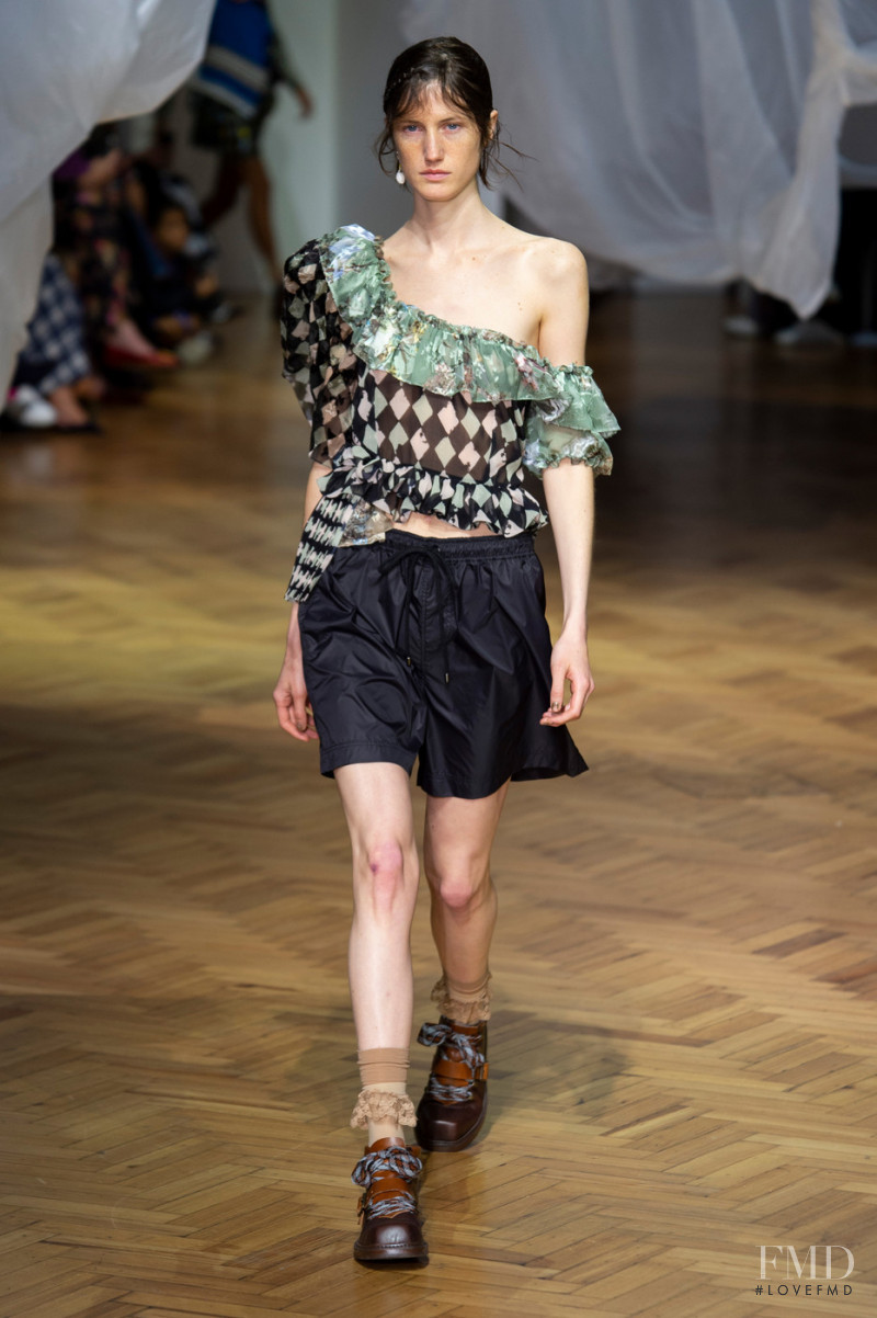 Milagros Ganame featured in  the Preen by Thornton Bregazzi fashion show for Spring/Summer 2019