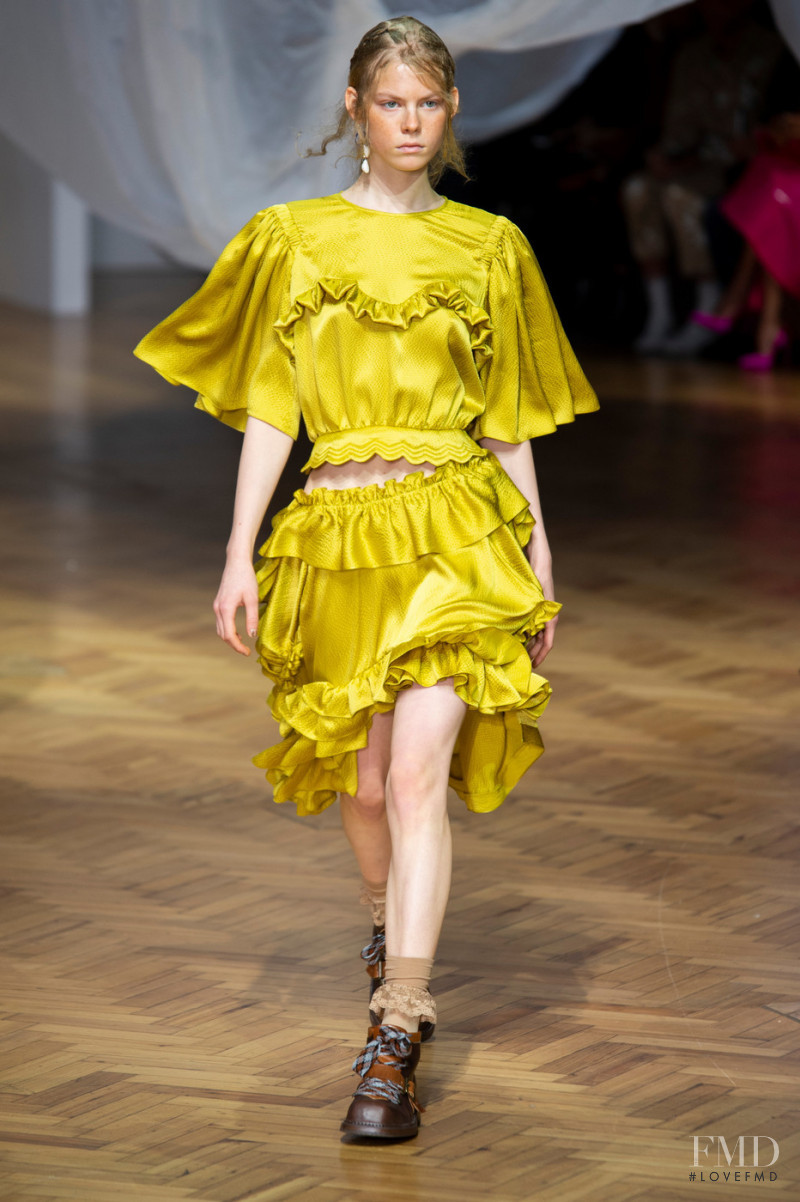 Jodie Alien featured in  the Preen by Thornton Bregazzi fashion show for Spring/Summer 2019