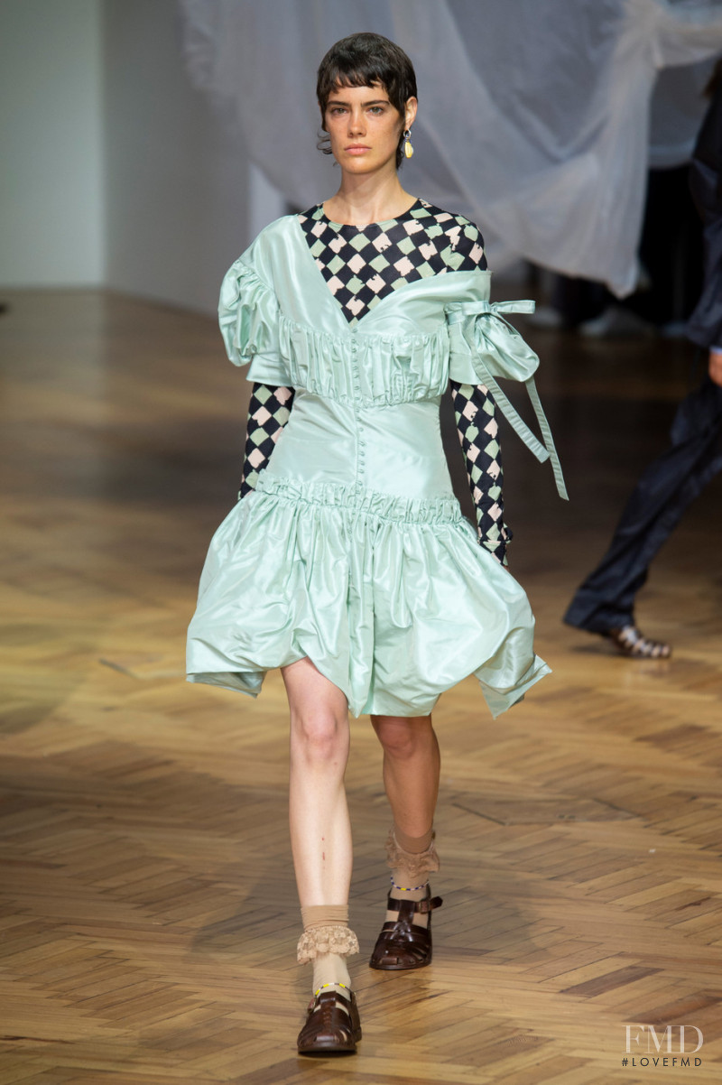 Taja Feistner featured in  the Preen by Thornton Bregazzi fashion show for Spring/Summer 2019