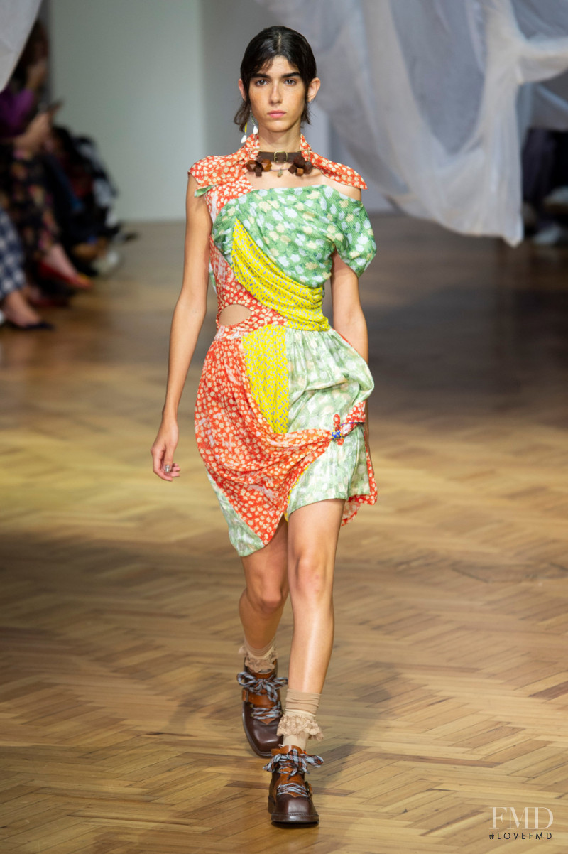 Rebeca Solana featured in  the Preen by Thornton Bregazzi fashion show for Spring/Summer 2019