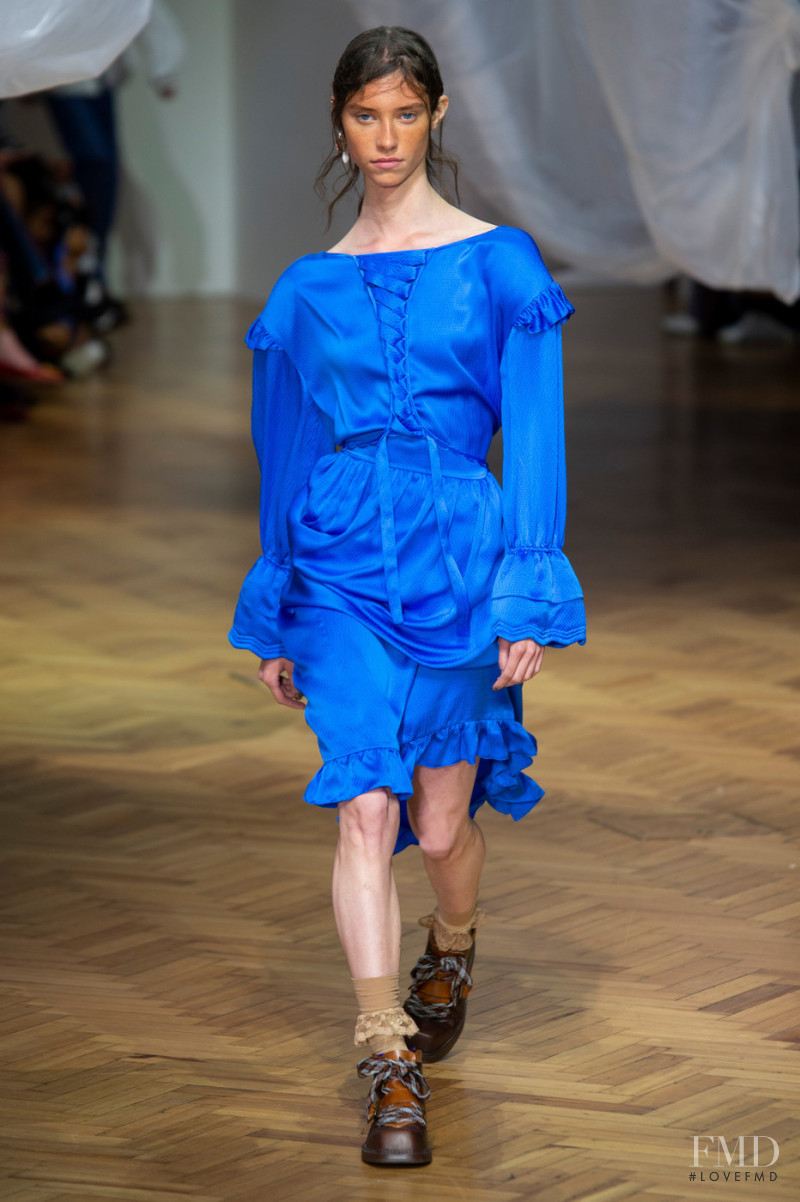 Sophie Martynova featured in  the Preen by Thornton Bregazzi fashion show for Spring/Summer 2019