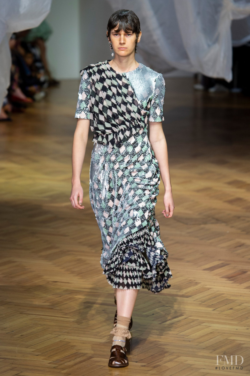 Jamily Meurer Wernke featured in  the Preen by Thornton Bregazzi fashion show for Spring/Summer 2019