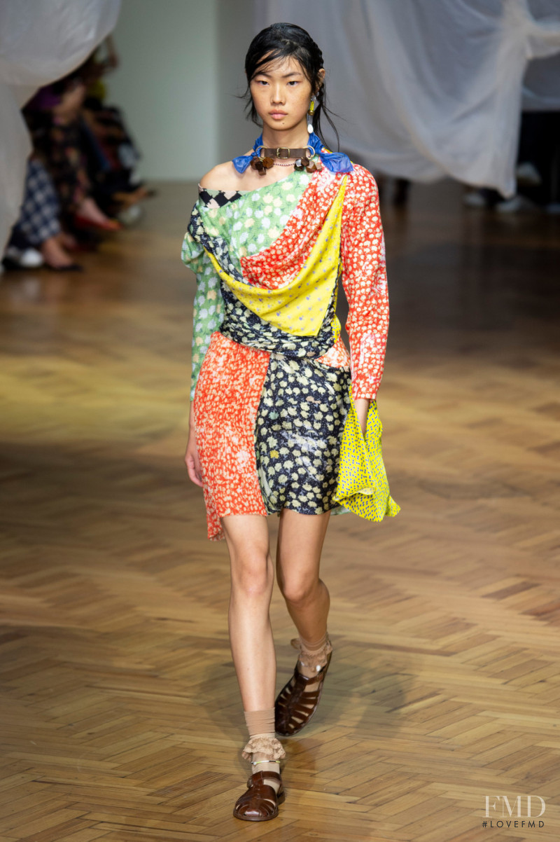 Sijia Kang featured in  the Preen by Thornton Bregazzi fashion show for Spring/Summer 2019