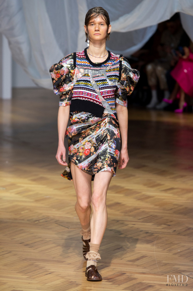 Daniela Kocianova featured in  the Preen by Thornton Bregazzi fashion show for Spring/Summer 2019
