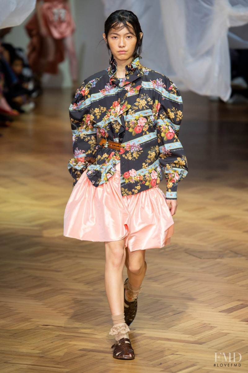 Jia Li Zhao featured in  the Preen by Thornton Bregazzi fashion show for Spring/Summer 2019