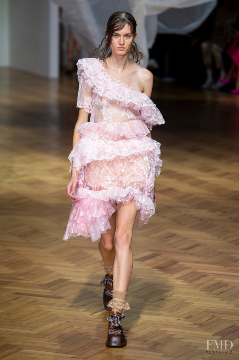 Hannah Claverie featured in  the Preen by Thornton Bregazzi fashion show for Spring/Summer 2019