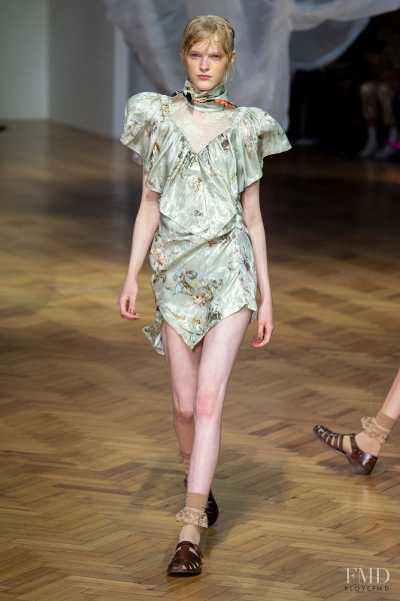 Hannah Motler featured in  the Preen by Thornton Bregazzi fashion show for Spring/Summer 2019