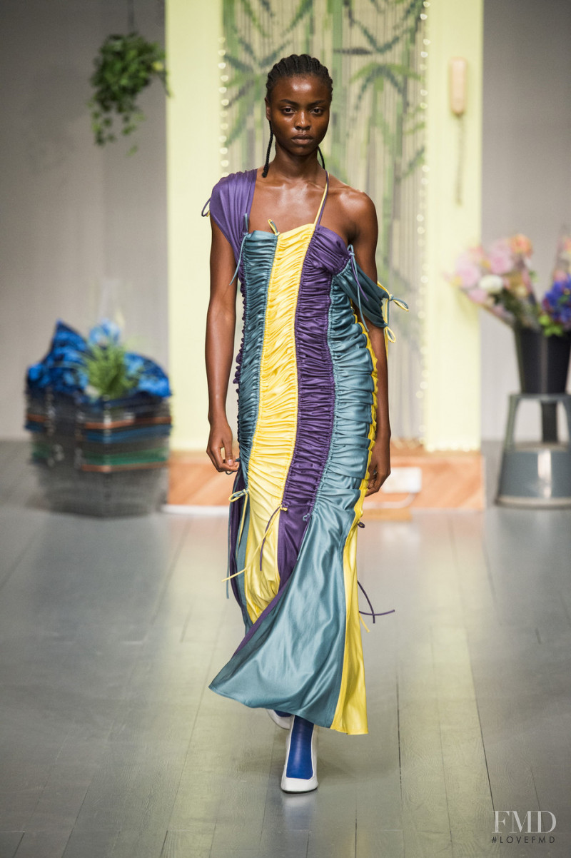 Olamide Ogundele featured in  the Richard Malone fashion show for Spring/Summer 2019