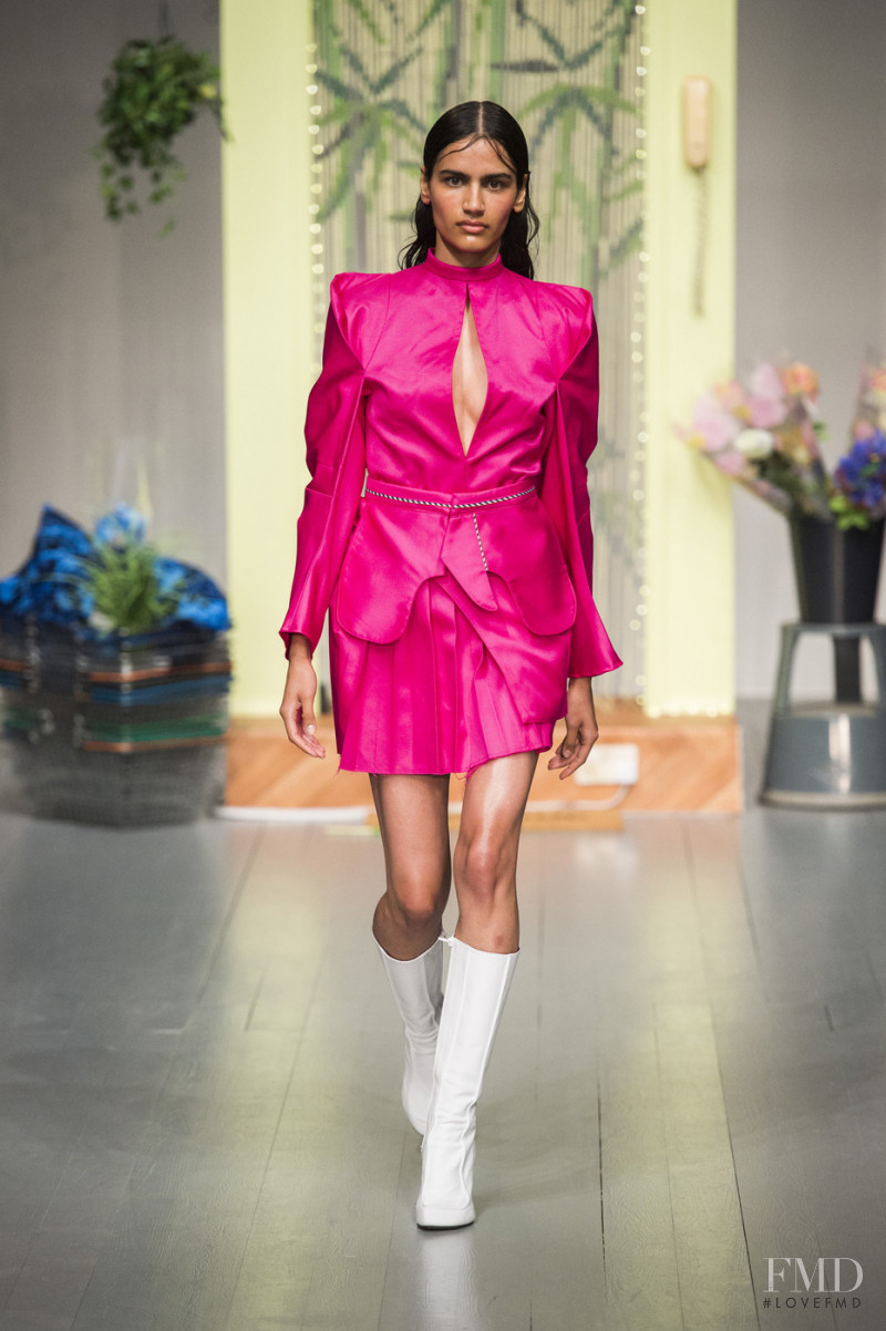 Shan Khan Pasca featured in  the Richard Malone fashion show for Spring/Summer 2019