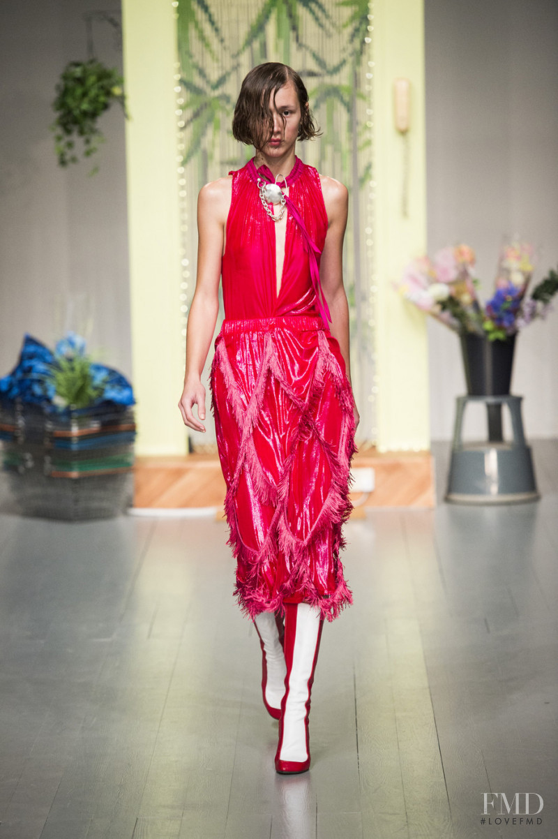 Hilda Halilovic featured in  the Richard Malone fashion show for Spring/Summer 2019