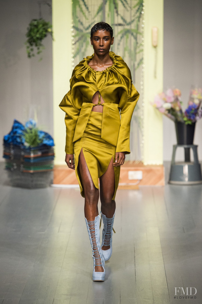 Shaya Ali featured in  the Richard Malone fashion show for Spring/Summer 2019