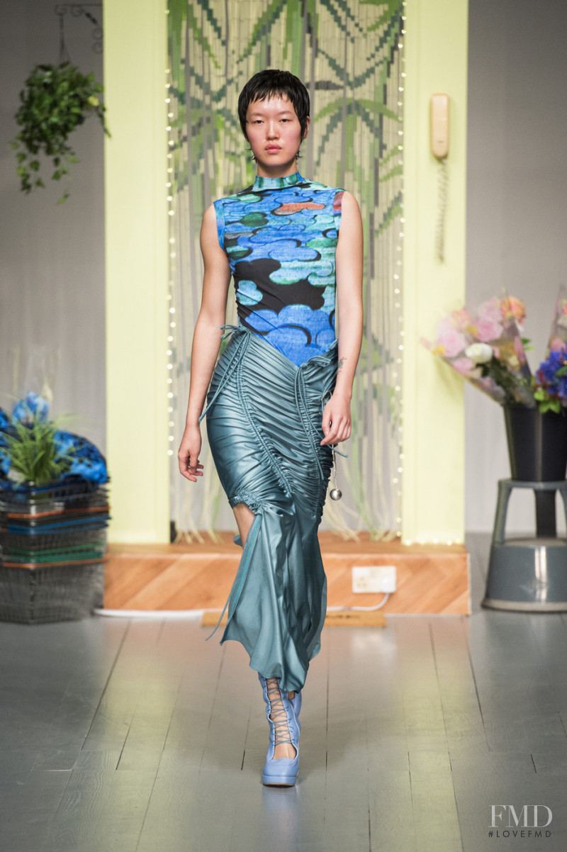 Shujing Zhou featured in  the Richard Malone fashion show for Spring/Summer 2019