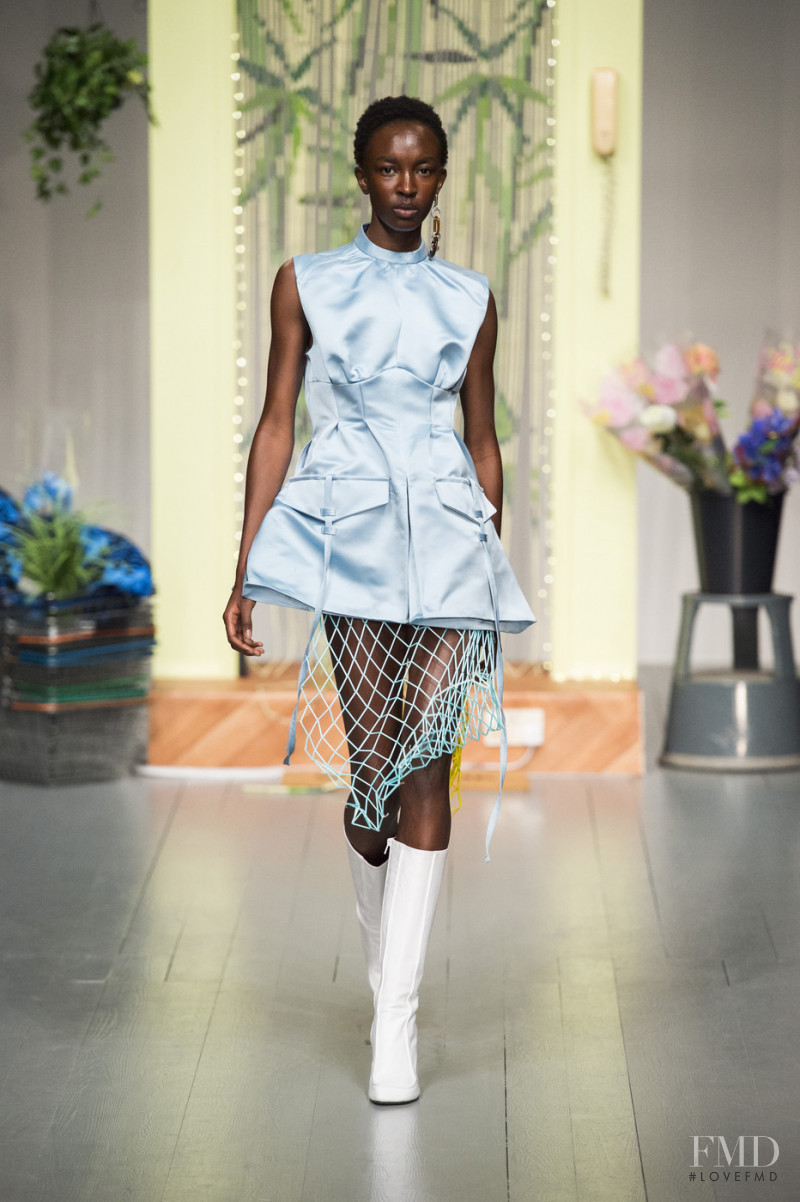 Nicole Atieno featured in  the Richard Malone fashion show for Spring/Summer 2019
