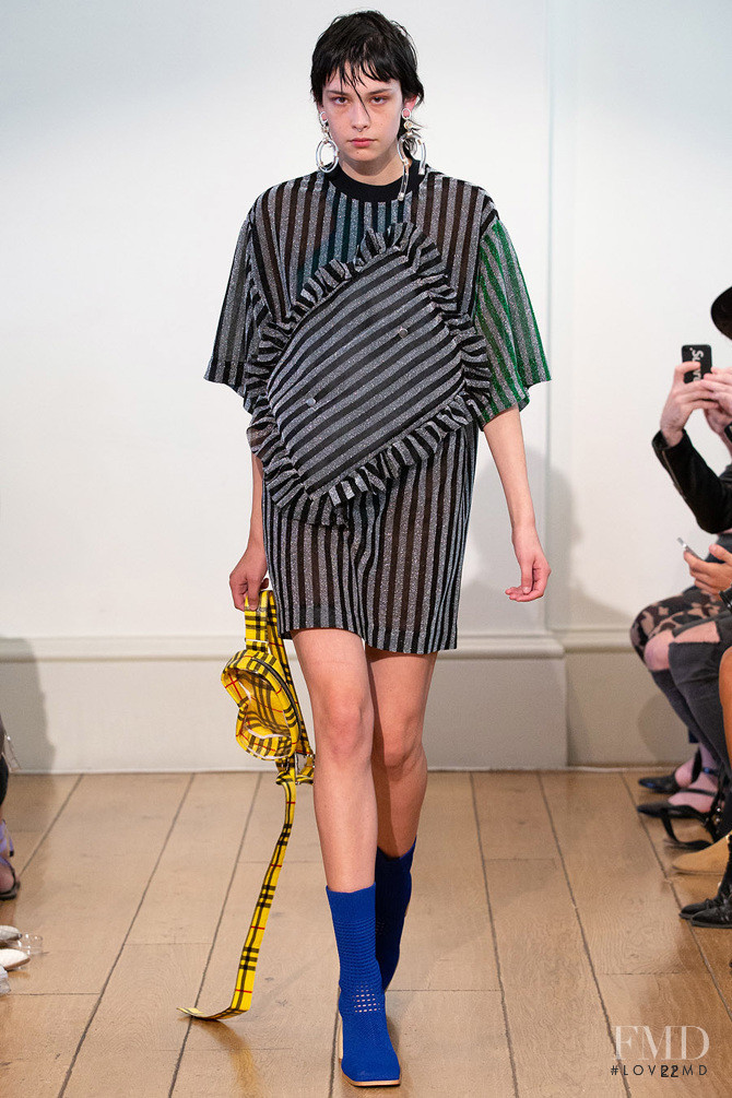 Georgie Somerville featured in  the Jamie Wei Huang fashion show for Spring/Summer 2019