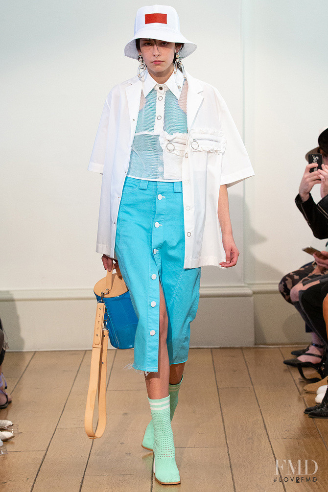 Georgie Somerville featured in  the Jamie Wei Huang fashion show for Spring/Summer 2019