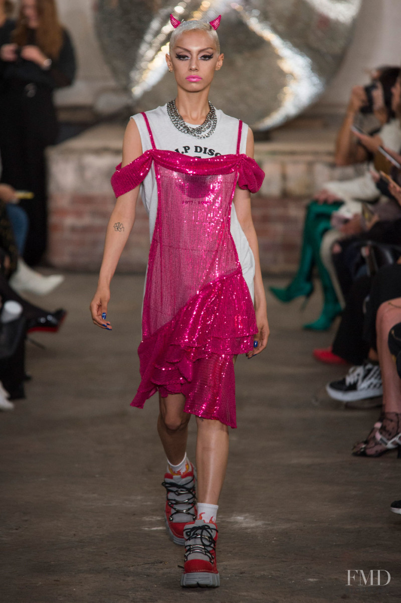 Jazzelle Zanaughtti featured in  the Nicopanda fashion show for Spring/Summer 2019