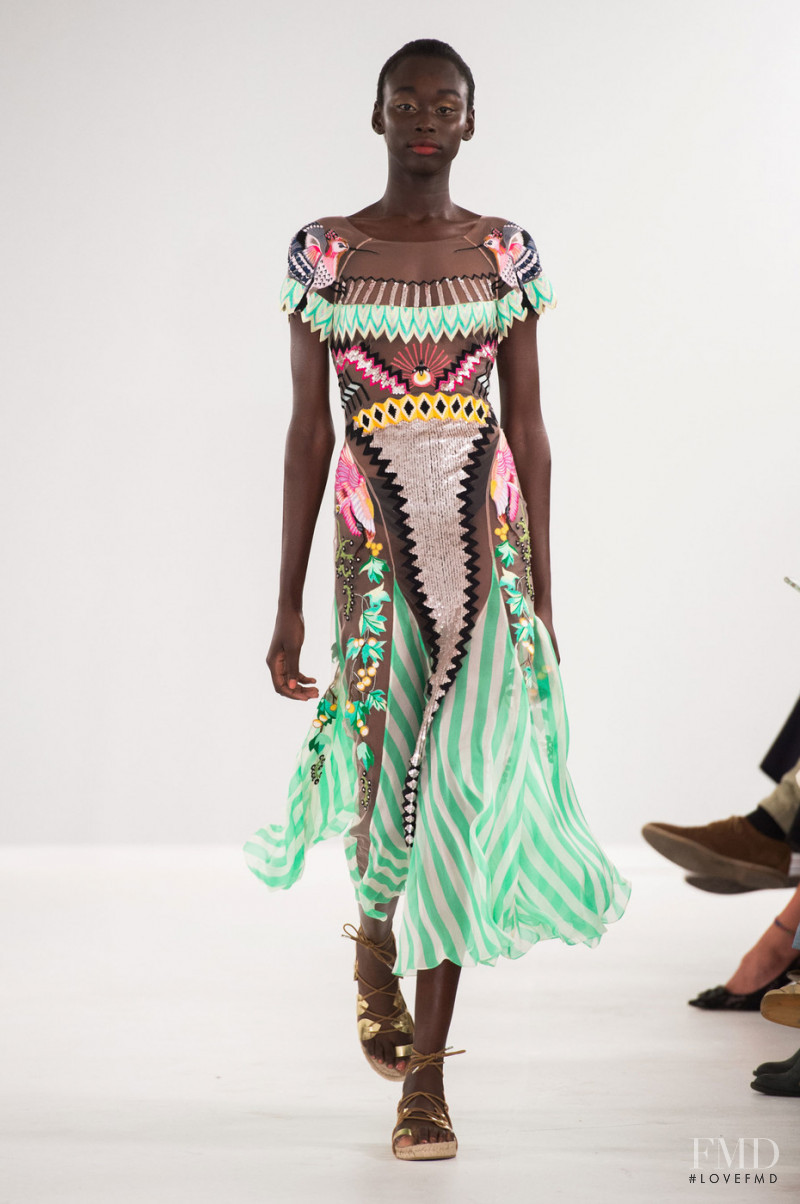 Sabah Koj featured in  the Temperley London fashion show for Spring/Summer 2019