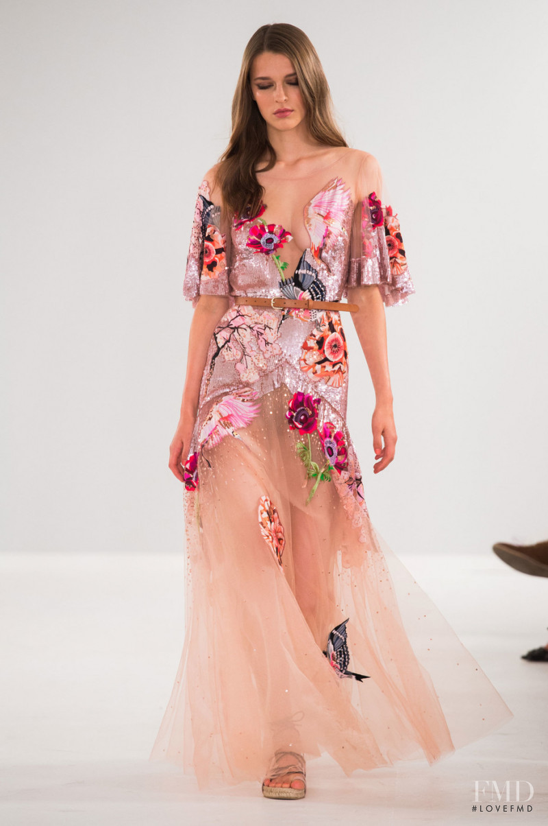 Daria Strokous featured in  the Temperley London fashion show for Spring/Summer 2019